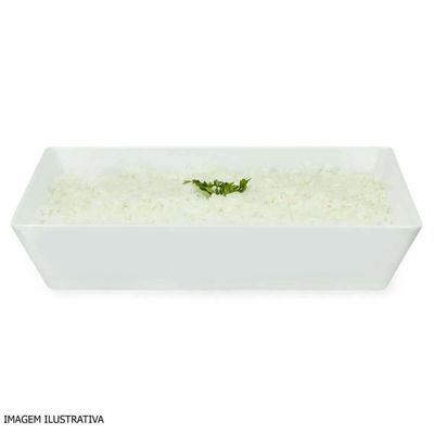 Kit 6 Travessas Brancas 4L Melamina Profissional Haus Concept Restaurante Buffet