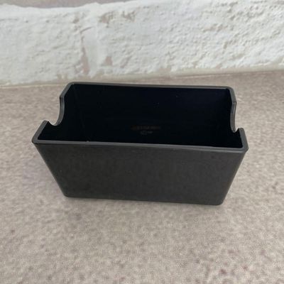 Porta Sachês de Mesa Preto Uno Coza Organizador Plástico para Molhos Chá Açúcar Sal