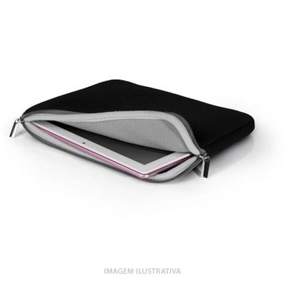 Case Neoprene Para Notebook Até 15,6 Polegadas Preto E...