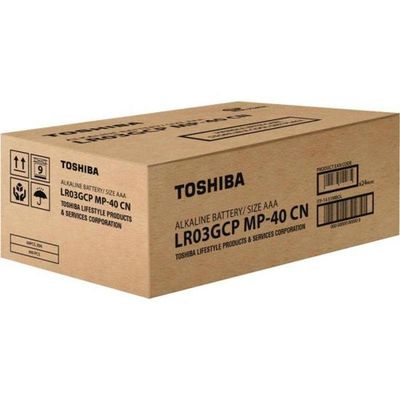 Pilha Alcalina Aaa 1,5v Lr03gcp (c/40 Pilhas) Toshiba