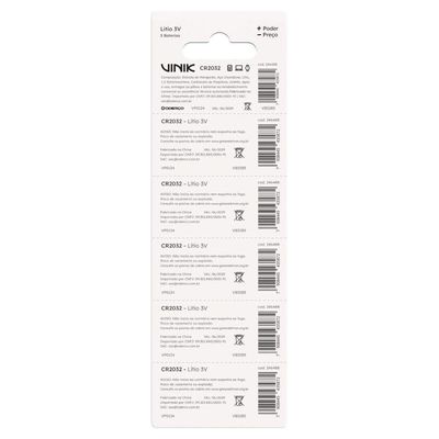 Bateria De Litio Cr2032 C-5 3v - Vb32b5