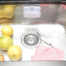 Porta Esponja com Ventosa Cozinha Suporte para Bucha de Pia Branco Plástico Cinquetti