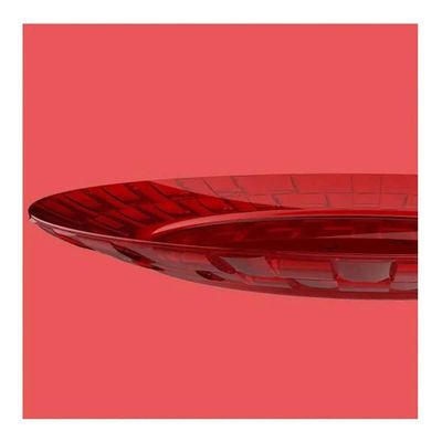 Kit 12 Pratos Vermelhos Grandes 26cm Crippa Servir Mesa Posta Eventos Porções Aperitivos