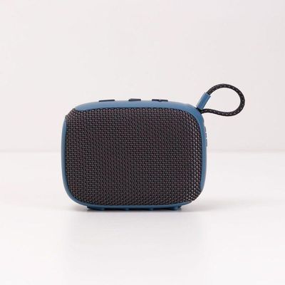 Caixa De Som Portatil Com Alca Azul