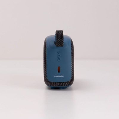 Caixa De Som Portatil Com Alca Azul