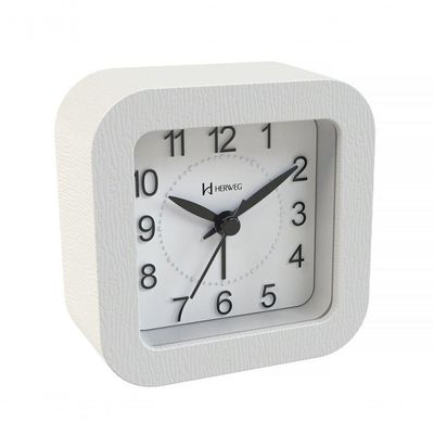 Relógio Despertador Quartz Cabeceira Luz Silencioso Preto - Preto