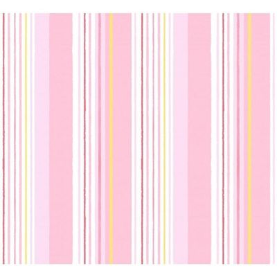 Papel De Parede Treboli Listrado Rosa 5641 - Rolo 10m X 0,53m