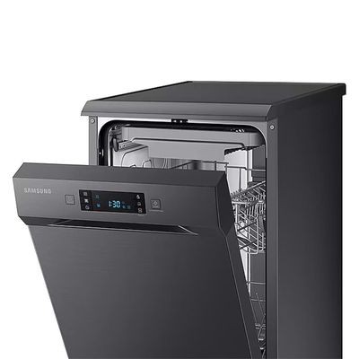 Lava-louças Samsung Black Inox com 10 Serviços, Limpeza Silenciosa e Display LED Preto / 220V