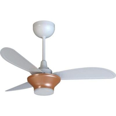 Ventilador De Teto Ventisol Mistral 3 Pás Branco/bronze Bivolt.
