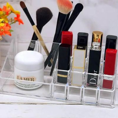Porta Maquiagem de Acrílico com 12 Divisórias Organizador de Esmaltes Joias perfumes