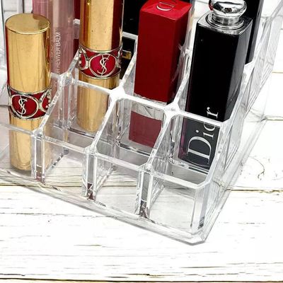 Porta Maquiagem de Acrílico com 12 Divisórias Organizador de Esmaltes Joias perfumes