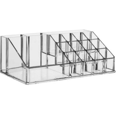 Porta Maquiagem de Acrílico com 12 Divisórias Organizador de Esmaltes Joias perfumes