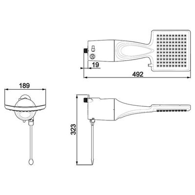 Chuveiro Loren Shower Ultra Eletrônica 5500w 110V