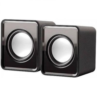 Mini Caixa de Som 3w Rms Compacta Usb P2 - Preto