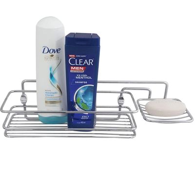 Suporte Para Shampoo E Sabonete De Parede Em Aço Cromado