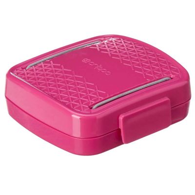 Porta Cotonetes Portátil Rosa para Viagem Acessórios com Elástico Interno Crippa
