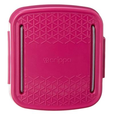 Porta Cotonetes Portátil Rosa para Viagem Acessórios com Elástico Interno Crippa