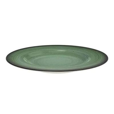 Prato Verde Rústico Tramontina de Sobremesa Porcelana 21cm Decorado Mesa
