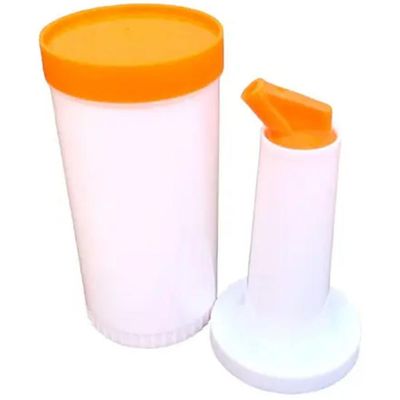 Garrafa Plástica Store'n Pour 1 Litro Laranja Weck para Drinks Xaropes Mixologista
