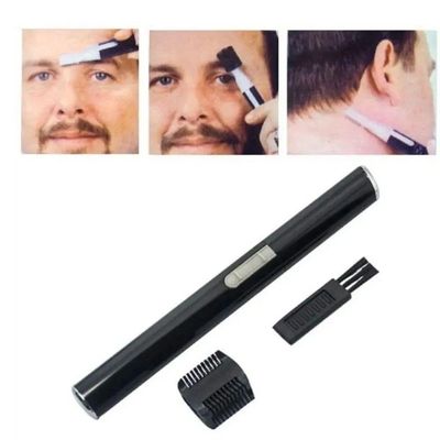 Mini Aparador Elétrico Sobrancelhas Buço Caneta Depiladora Caneta Preta