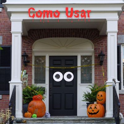 Olhos De Fantasma Acessório Decoração De Halloween