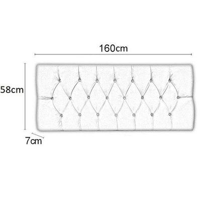 Cabeceira Paris Queen Cama Box Corino Bege