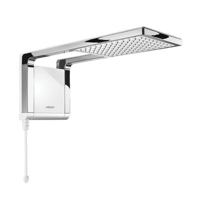 Chuveiro Eletrônico Acqua Storm Ultra 7800W Branco Cromado Lorenzetti 220V