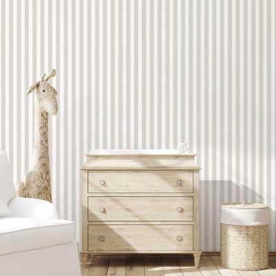 Papel De Parede Listrado - G78401 Greige Tiny Tots 2 - G78401