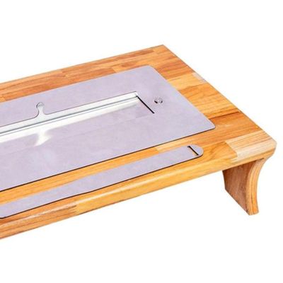 Lareira Portátil Ecológica Inox Aço 304 - 27l X 49l X 12a Cm Cinza