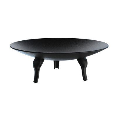 Lareira Braseiro Ferro Externa Portátil Preta 100cm