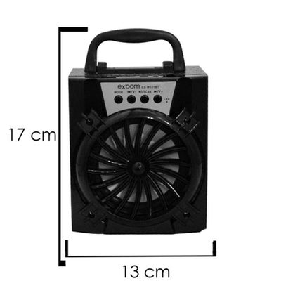 Caixa de Som Bluetooth 8w Usb / Sd / Rádio Fm - Aero Preto