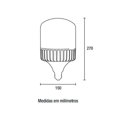 Lâmpada Led Ultra Blumenau T150 100w 6500k Branco Frio