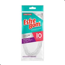 Kit Corda Varal 10m + Prendedor De Roupas 12 Peças Esfrebom