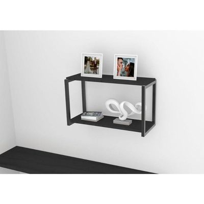 Nicho Industrial Com 2 Prateleiras Brasforma - 60x20cm - Preto