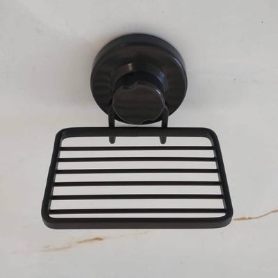 Suporte Porta Sabonete Saboneteira de Parede Preta Com Ventosa Faciliti para Banheiro Schmitt