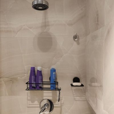 Suporte Porta Sabonete Saboneteira de Parede Preta Com Ventosa Faciliti para Banheiro Schmitt