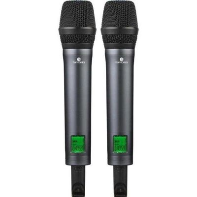 Microfone Sem Fio Harmonics Hsf-300 Duplo
