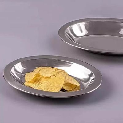 Conjunto 12 Baixelas para Servir 20cm em Aço Inox Travessas Ovais Pequenas Saladas