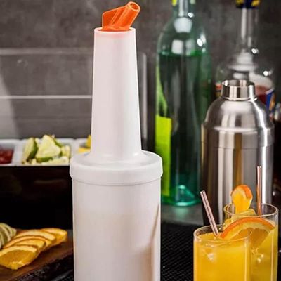 Kit 4 Garrafa Store'n Pour 1L Laranja Bartender Xaropes Drinks Molhos
