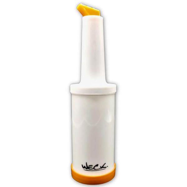 Kit 4 Garrafa Store'n Pour 1L Laranja Bartender Xaropes Drinks Molhos