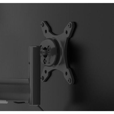 Suporte Para Monitor Até 28 Duplo Com Regulagem Contínua De Altura Octoo Clipway-m2 Base Prateado