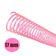 Espirais para Encadernação Rosa Transparente 17mm 100 Folhas 100 und