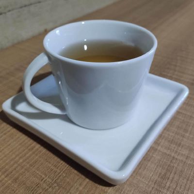 Conjunto 6 Xícaras Café Chá Porcelana Branca 185ml Píres Quadrado Americana Germer