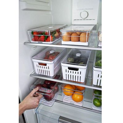 Organizadores De Geladeira Porta Ovos 18 Un Porta Legumes Frutas Verduras Clear Fresh OU