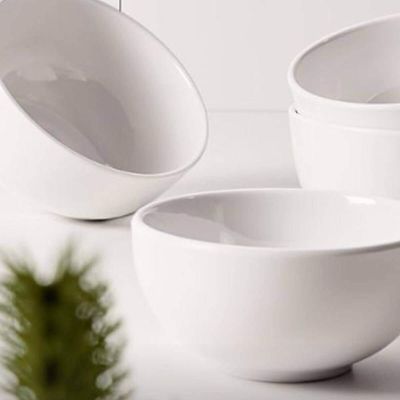 Kit 4 Bowl Melamina 150ml Branco Tigela Fruta Sobremesa Cereais Serenata Haus Concept