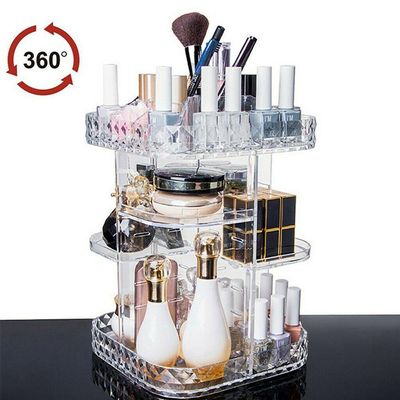 Organizador Porta Maquiagem Cosméticos Grande Em Acrílico Gt914