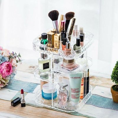 Organizador Porta Maquiagem Cosméticos Grande Em Acrílico Gt914