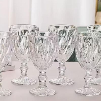 Conjunto De Taças De Vidro Diamond 310 Ml – Elegância Para Todas As Ocasiões