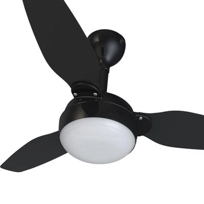Ventilador De Teto Ventisol Legacy 3 Pás Preto/tabaco Bivolt