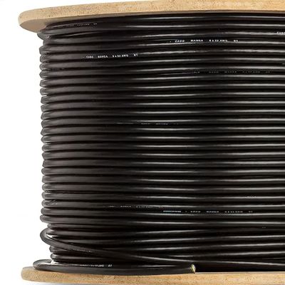 Cabo Manga 5x26 AWG - sem Blindagem Preto - 50 Metros